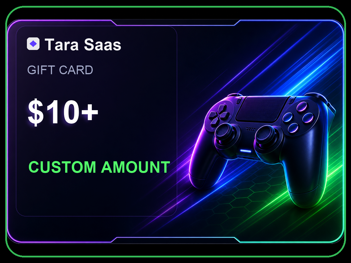 Custom Amount Digital Gaming Gift Card